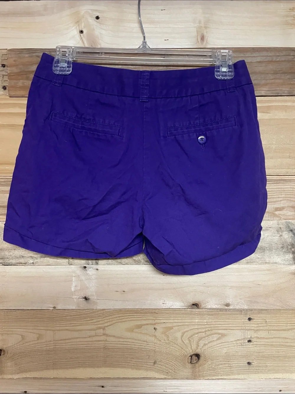 J. Crew size 00 Purple Low-rise 3.5”Shorts with Front and Back Pockets